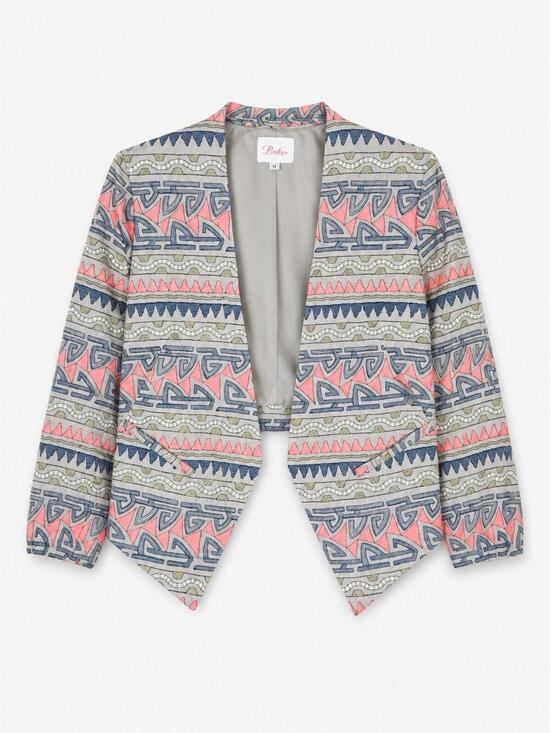 Parker Tops - Parker Bleazer Women’s Parker Embroidered Open Angle Front Bolero Jacket